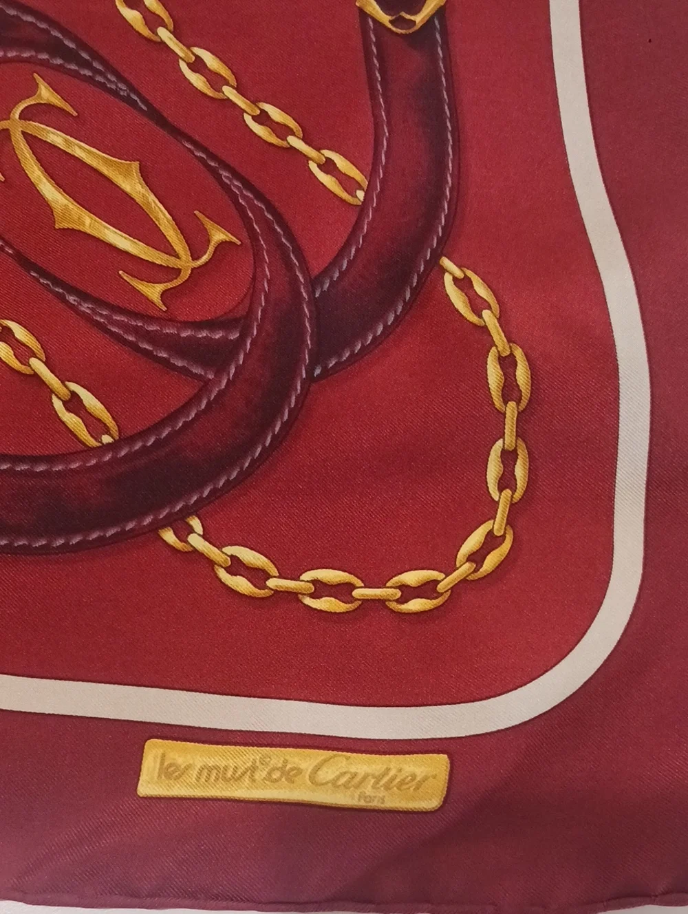 Vintage Cartier Silk Scarf